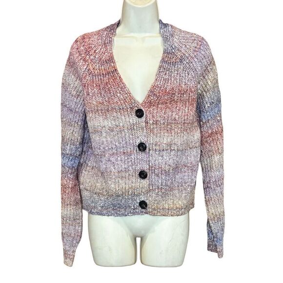 Rails Josie Space Dye Cotton Blend Cardigan in Amethyst NWT Size Small - Picture 4 of 8